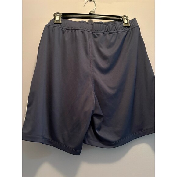 Reebok Men's Athletic Shorts Size L Navy Blue Mesh Side Panels - Picture 5 of 7